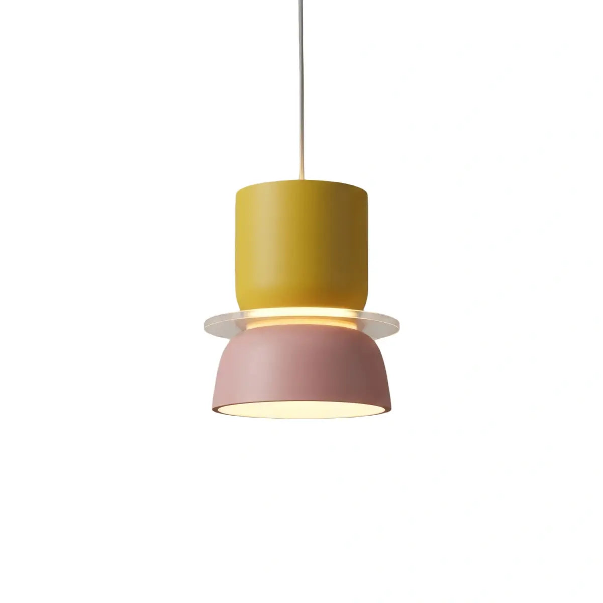Morandia Art Deco Contrast Color Pendant Light - Metal